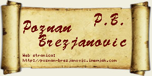 Poznan Brezjanović vizit kartica